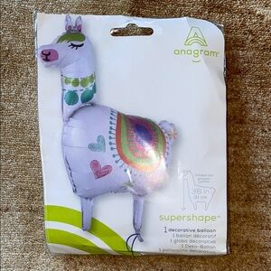 Llama Supershape Balloon - Multicolor